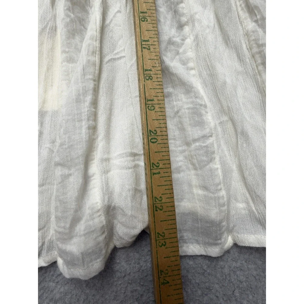 Vanessa Virginia Anthropologie Womens 4 White Boho Strappy Cami NWT - Picture 4 of 13
